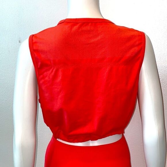 Coral Crop Top And Leggings Top Small Leggings Medium - Picture 6 of 15